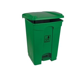 Garbage Can 68-Ltr With Pedal Green