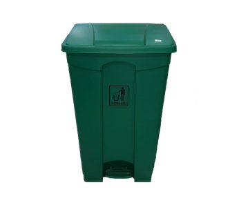 Garbage Can 87-Ltr With Pedal Green