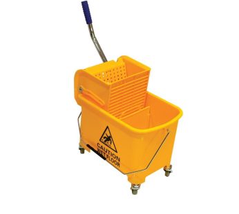 Mini Mop Bucket Trolly With Wringer 20-Ltr Yellow