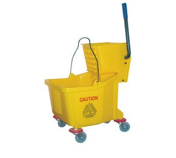 Mop Bucket With Wringer 32-Ltr Yellow