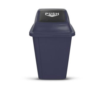 Plastic Push Bin 60-Ltr Gray