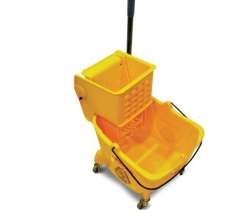 Single Bucket Mop Trolly 24-Ltr Yellow