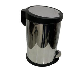 Stainless Steel Slow Motion Bin With Pedal 12-Ltr